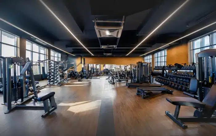 Professional gymnasium equipment installation in Woodstock CT facility.