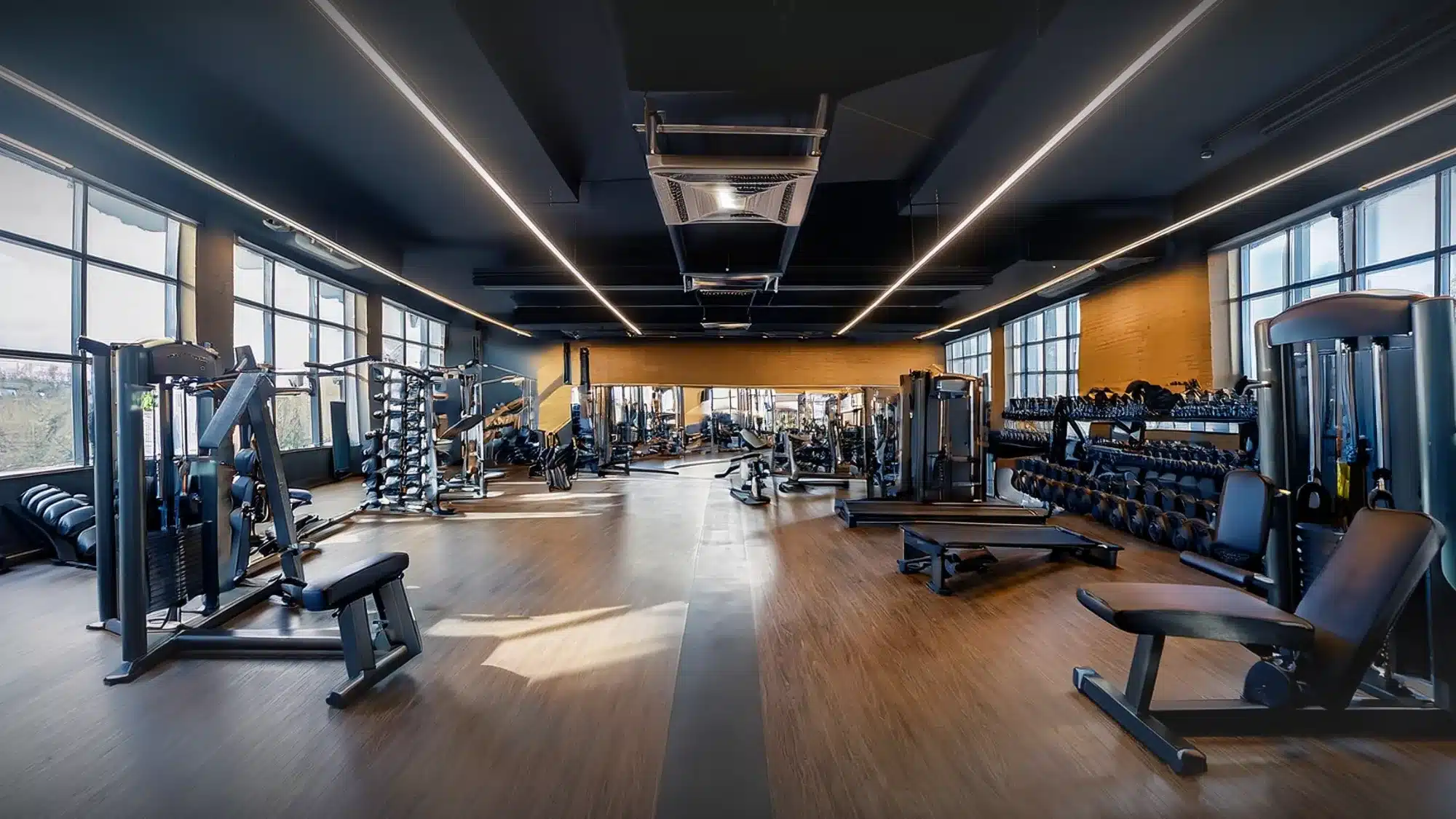 Professional gymnasium equipment installation in Woodstock CT facility.